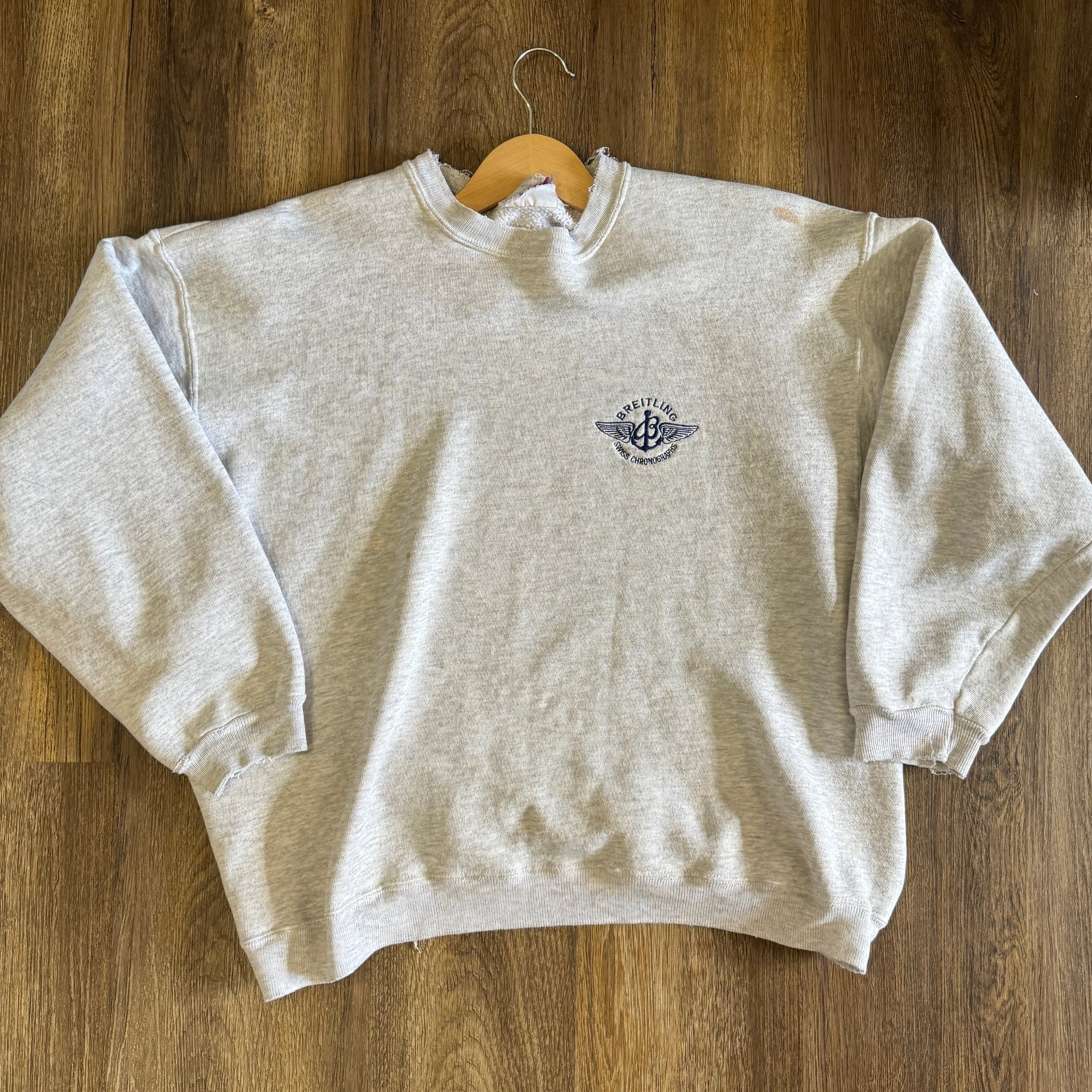 grey breitling sweatshirt True Heart Vintage